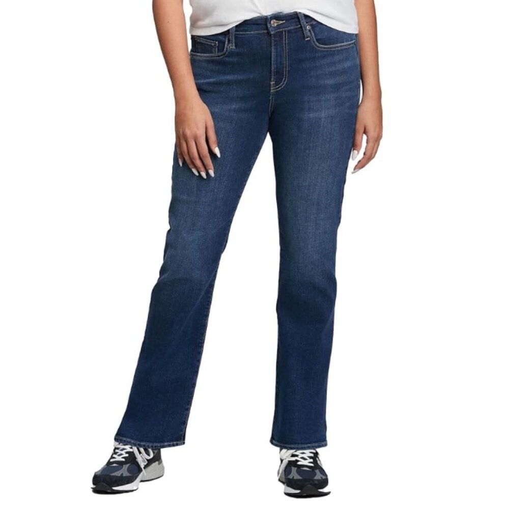 French Connection Essentials Women's Classic Straight High Rise Jeans Sz 14 NWT
